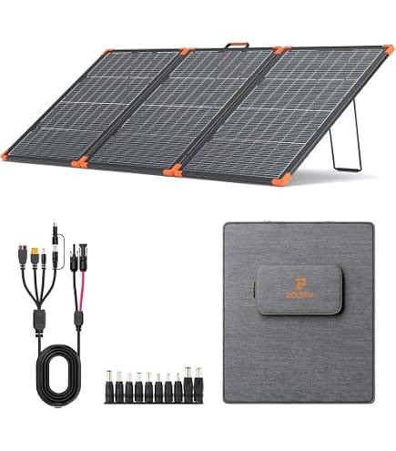 Amazon | ZOUPW 220W ソーラーパネル N型 16BB 25％高効率 Type-C直接
